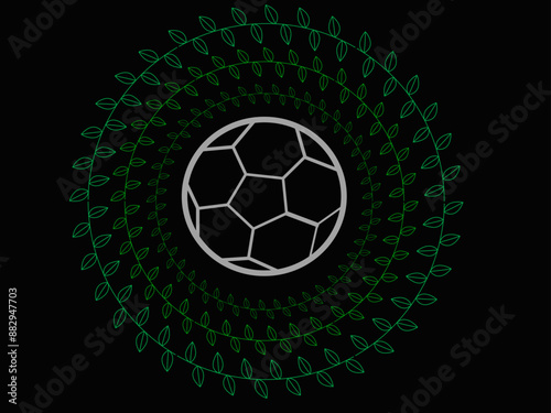 soccer ball on the green