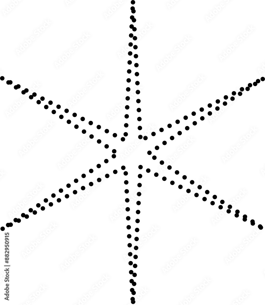 Star dot line shapes. Design elements Star dot line shapes. Design elements