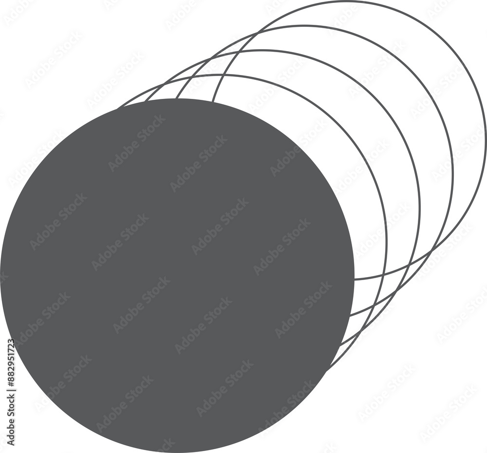 Circle frame flowing dynamic out line. Design element technology concept Circle frame flowing dynamic out line. Design element technology concept