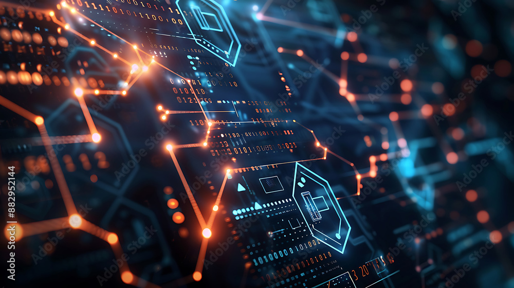 Obraz premium technology background