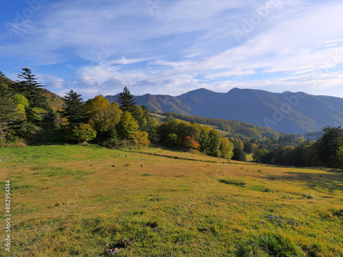 長野県　高山村　山田牧場付近の紅葉 photo