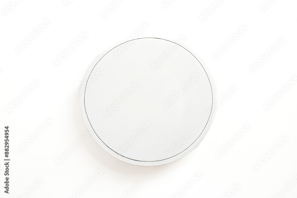White Circular Object on White Background White Circular Object on White Background