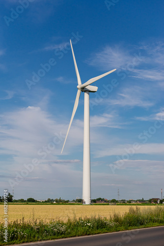 Wallpaper Mural wind generators in a field on a sunny day. alternative energy. Torontodigital.ca