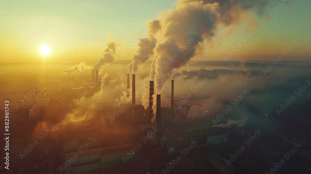 Aerial View of Coal Fired Power Station Aerial View of Coal Fired Power Station