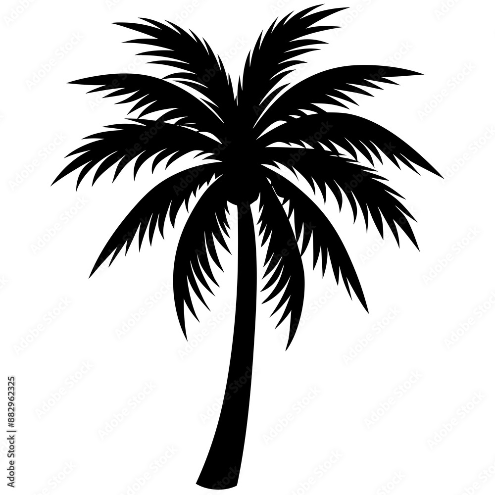 Palm Tree icon vector silhouette illustration Palm Tree icon vector silhouette illustration