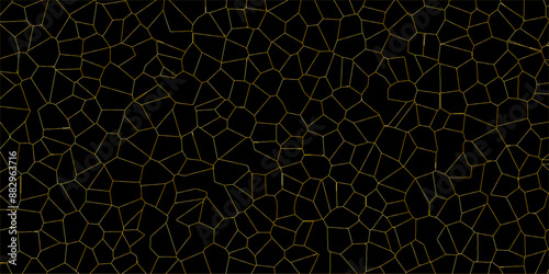 Abstract broken glass quartz geometric retro tiles pattern voronoi diagram.