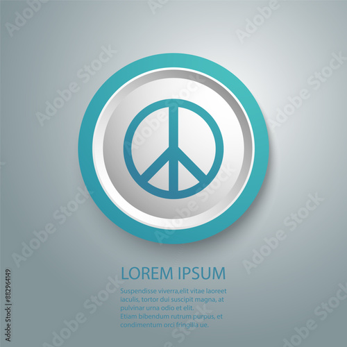Peace sign vector illustration