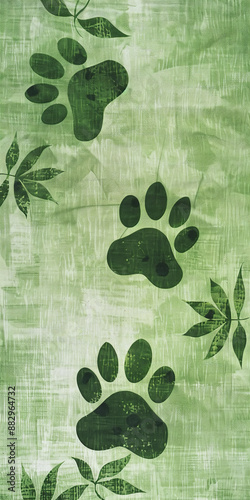 background with animal paw print