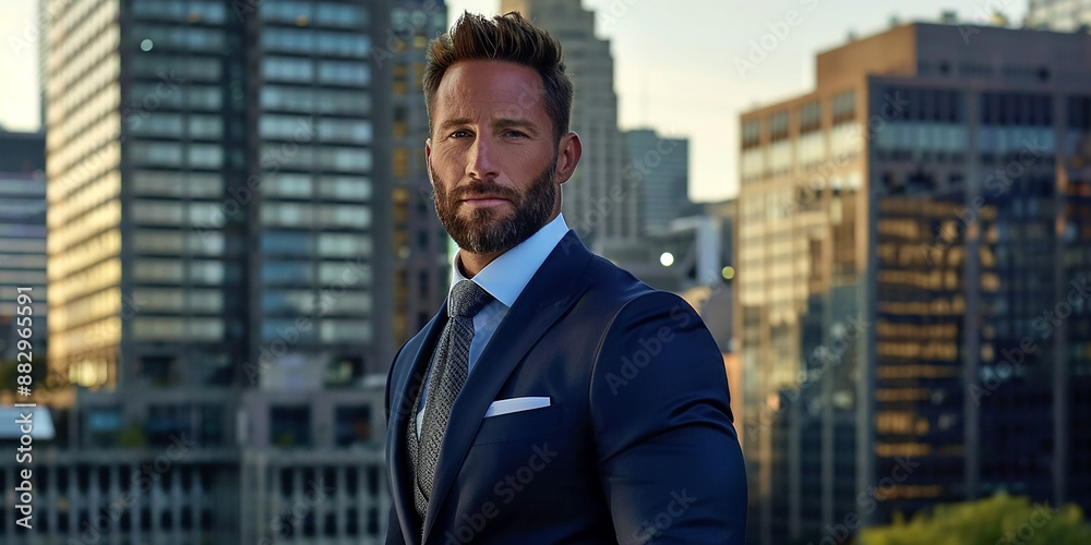 Portrait of a successful businessman at work Portrait of a successful businessman at work