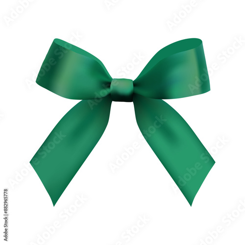 green bow vector design material