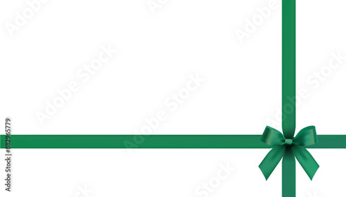 green bow vector design material