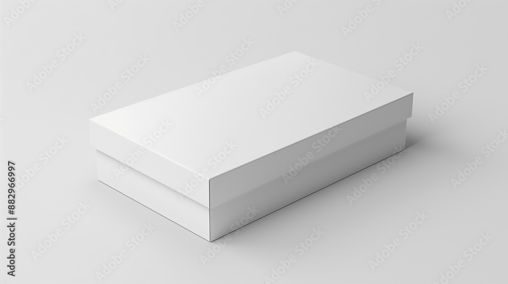 Blank Glossy Box Mockup with Clean White Surface – Perfect for Branding and Design Projects Blank Glossy Box Mockup with Clean White Surface – Perfect for Branding and Design Projects