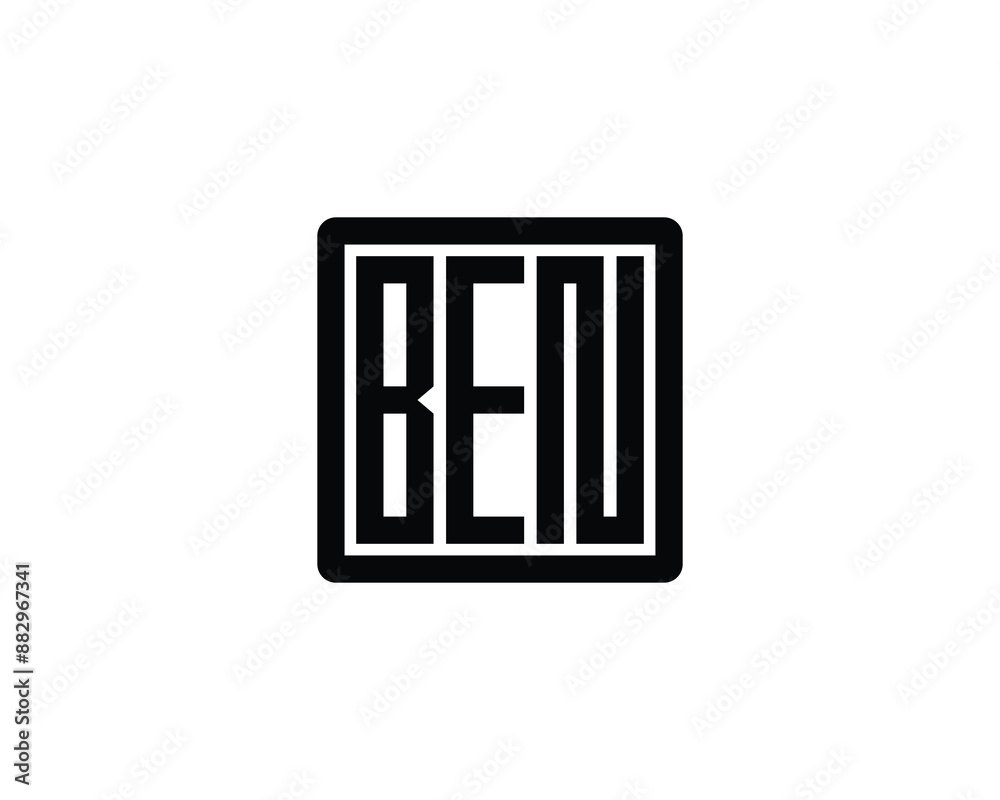 BEN logo design vector template. BEN logo design. BEN logo design vector template. BEN logo design.