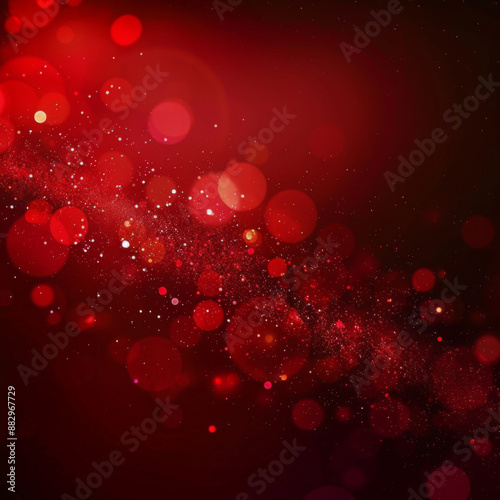 red background