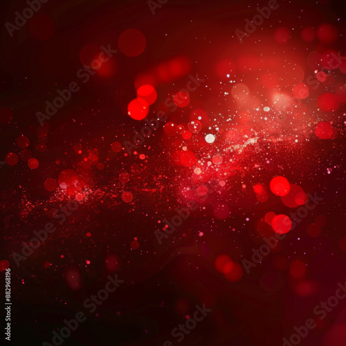 red background