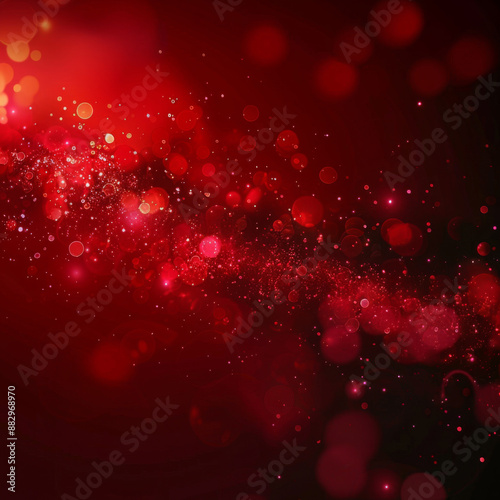 red background