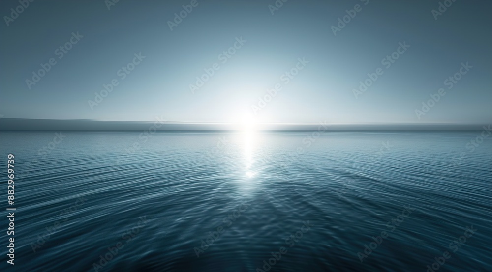 Obraz premium sun rising over water