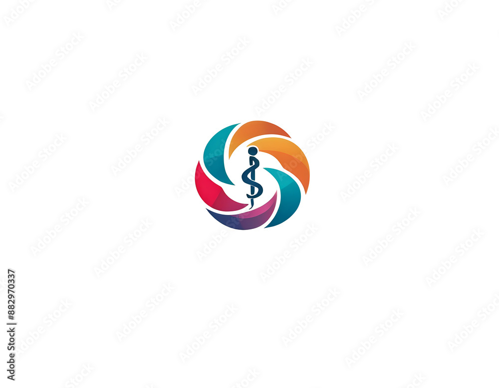 modern logo of a company, technology brand, concept icon shape modern logo of a company, technology brand, concept icon shape