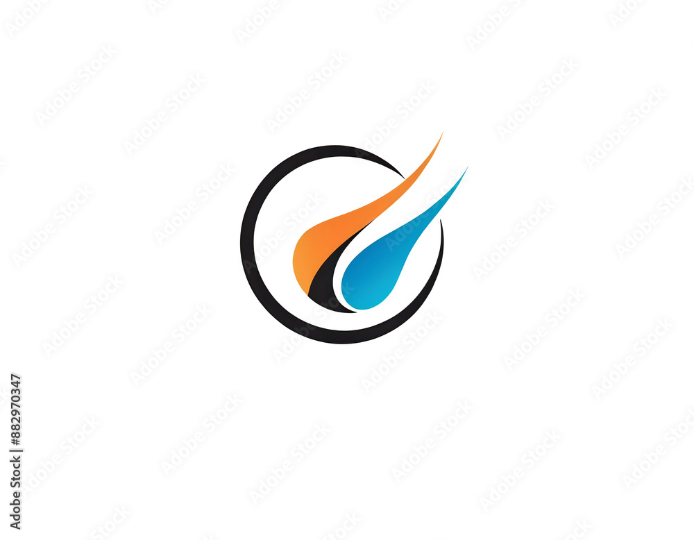 modern logo of a company, technology brand, concept icon shape modern logo of a company, technology brand, concept icon shape