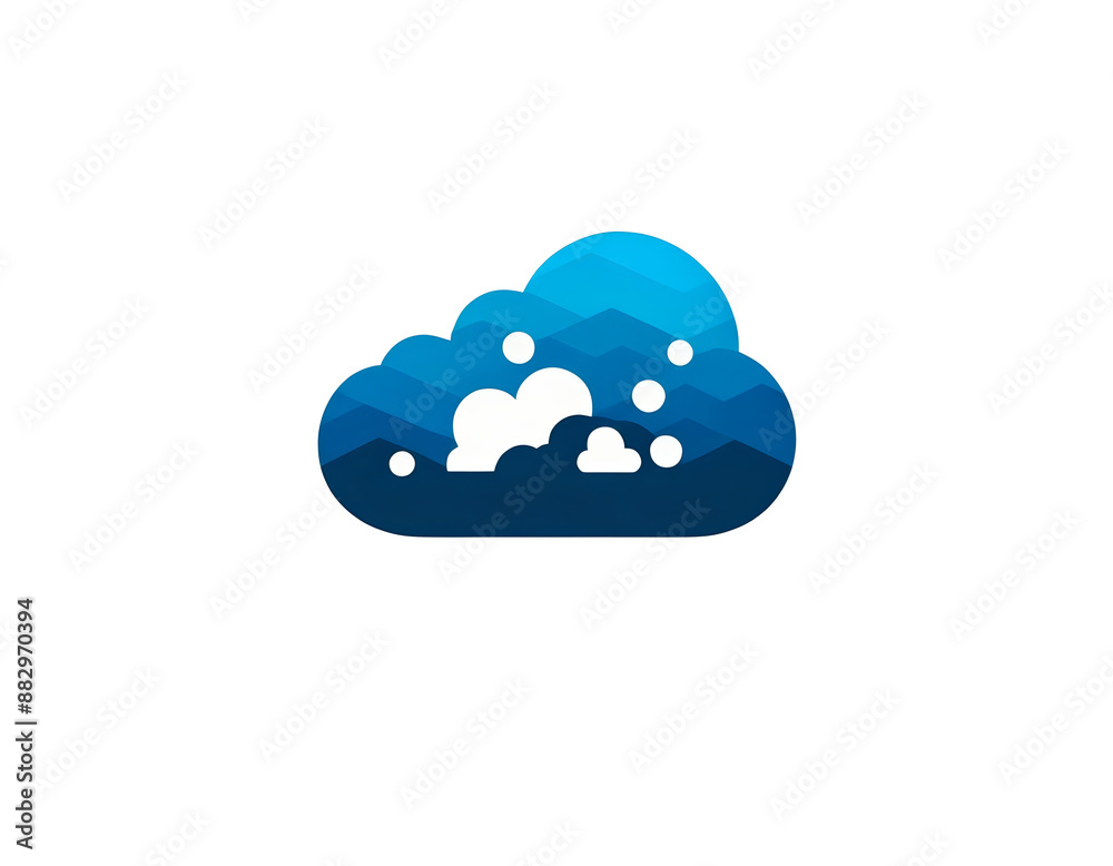 modern logo of a company, technology brand, concept icon shape modern logo of a company, technology brand, concept icon shape