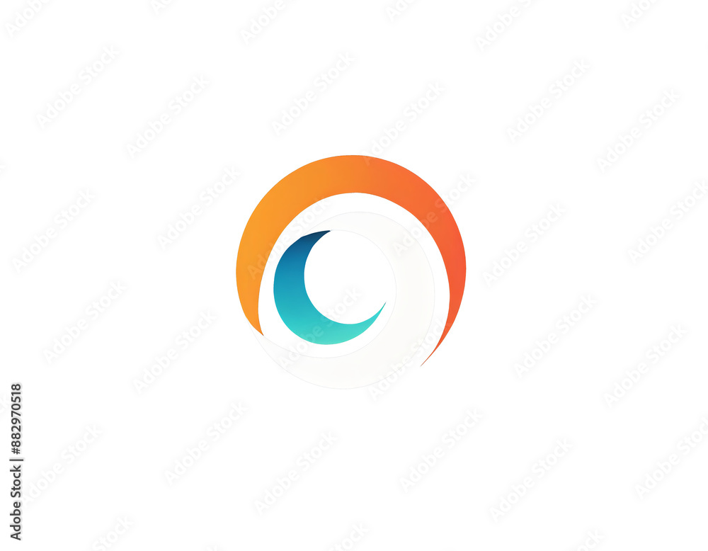 modern logo of a company, technology brand, concept icon shape modern logo of a company, technology brand, concept icon shape