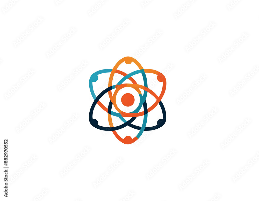 modern logo of a company, technology brand, concept icon shape modern logo of a company, technology brand, concept icon shape