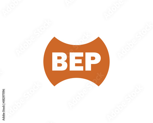 BEP logo design vector template. BEP logo design.