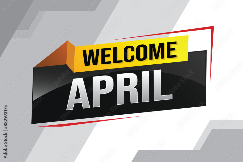 welcome April word text concept icon logo sign symbol vector note 3d style for use landing page, template, social media, web, mobile app, poster, banner, flyer, background, gift card, coupon
welcome April word text concept icon logo sign symbol vector note 3d style for use landing page, template, social media, web, mobile app, poster, banner, flyer, background, gift card, coupon