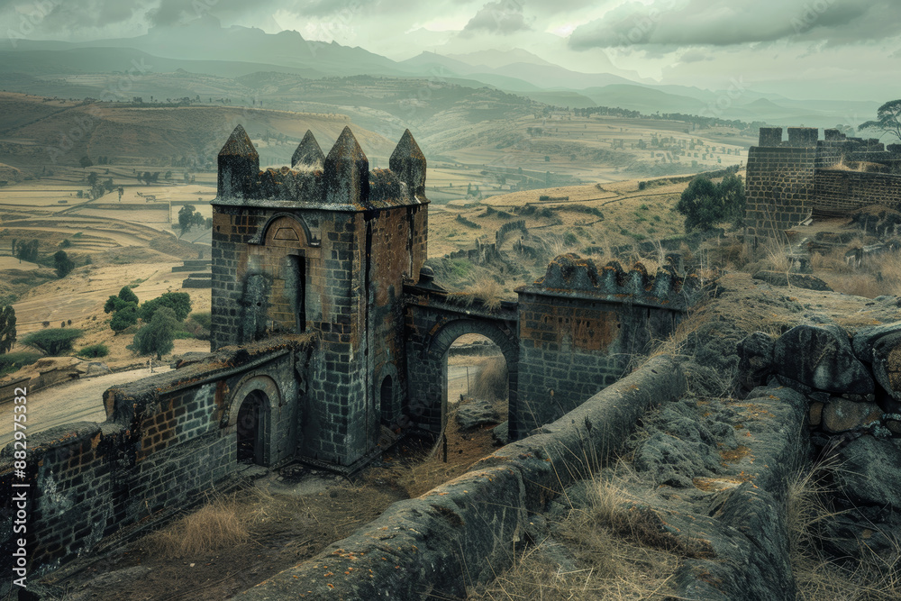 Obraz premium Ancient city of Axum. Ancient Aksumite Empire.