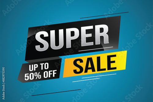super sale poster banner graphic design icon logo sign symbol social media website coupon

