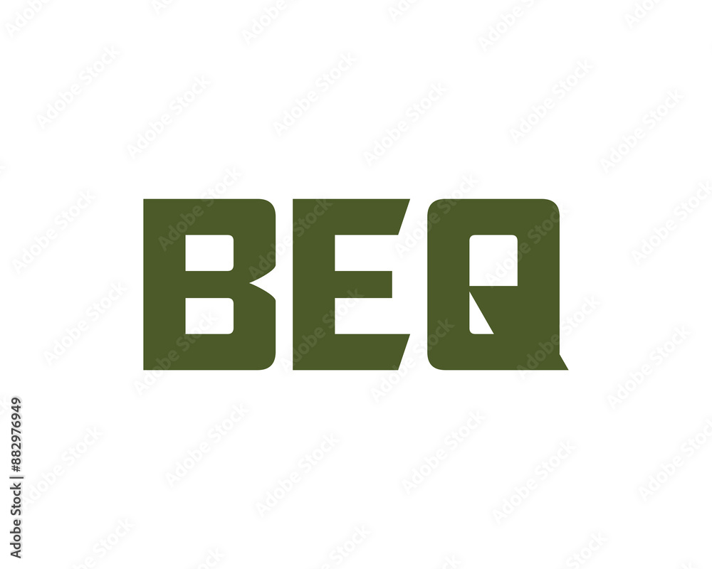 BEQ logo design vector template. BEQ logo design. BEQ logo design vector template. BEQ logo design.