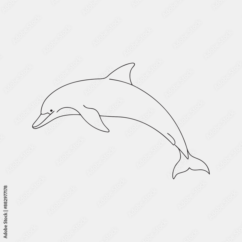 Dolphin vector silhouette illustration Dolphin vector silhouette illustration
