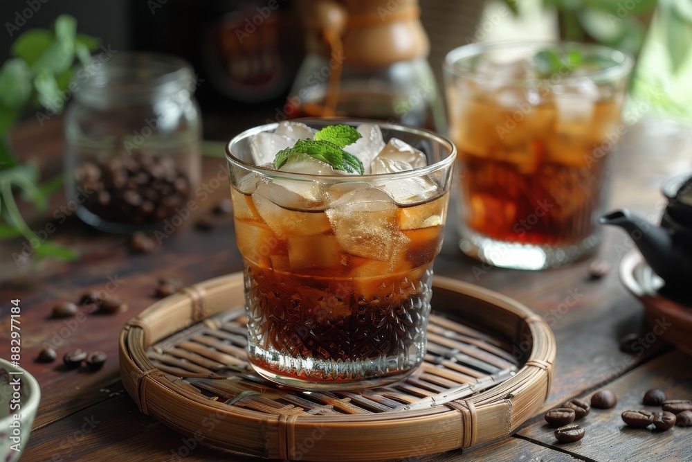 Refreshing Iced Coffee with Mint Refreshing Iced Coffee with Mint