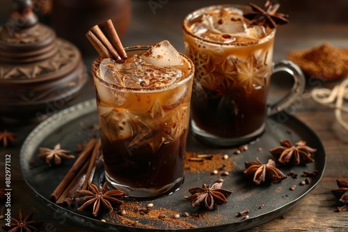 Cinnamon Coffee Drink with Star Anise