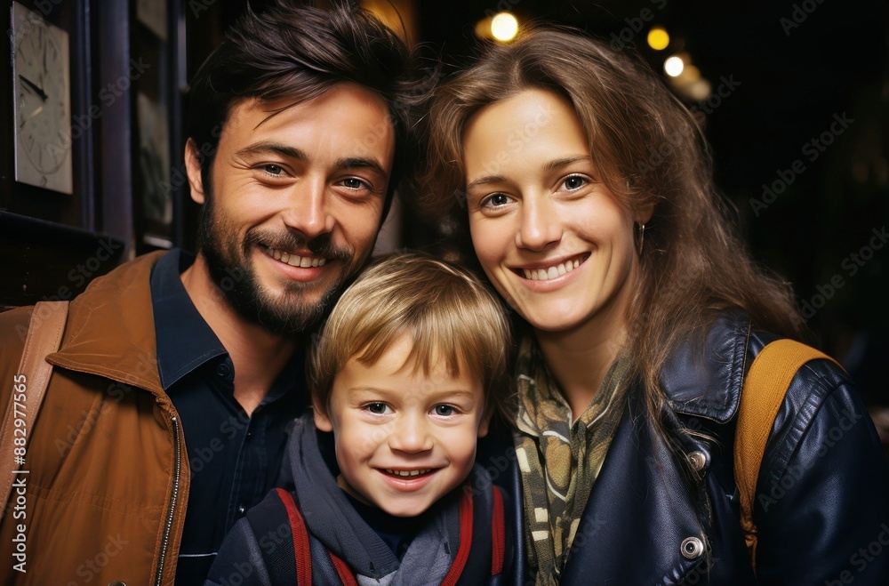 Photograph of people facing camera with smile Photograph of people facing camera with smile