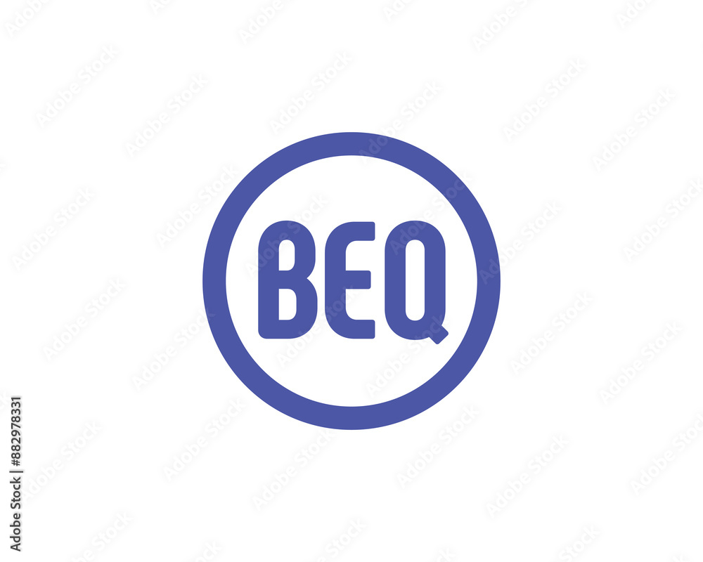BEQ logo design vector template. BEQ logo design. BEQ logo design vector template. BEQ logo design.