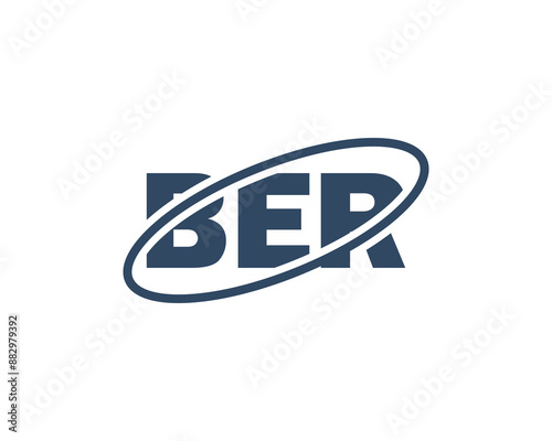 BER Logo design vector template. BER letter logo design.
