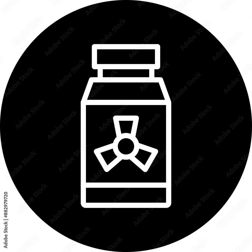 Poison Vector Line White Circle Black Poison Vector Line White Circle Black