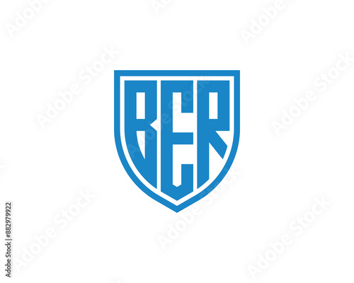 BER Logo design vector template. BER letter logo design.
