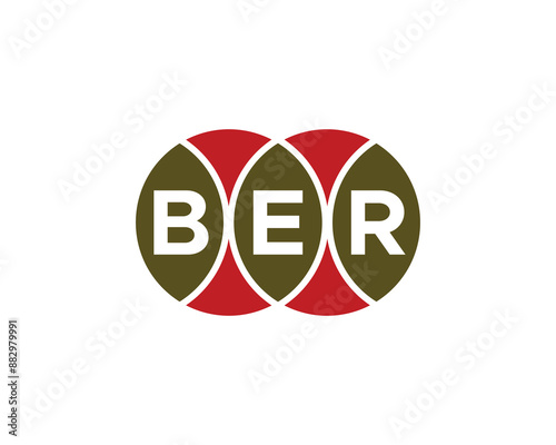 BER Logo design vector template. BER letter logo design.