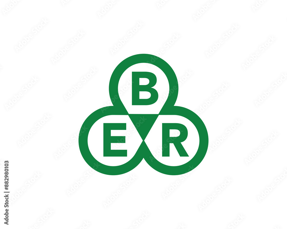 BER Logo design vector template. BER letter logo design. BER Logo design vector template. BER letter logo design.