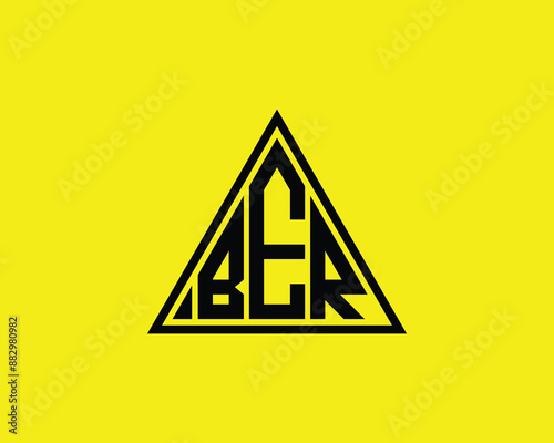 BER Logo design vector template. BER letter logo design.
