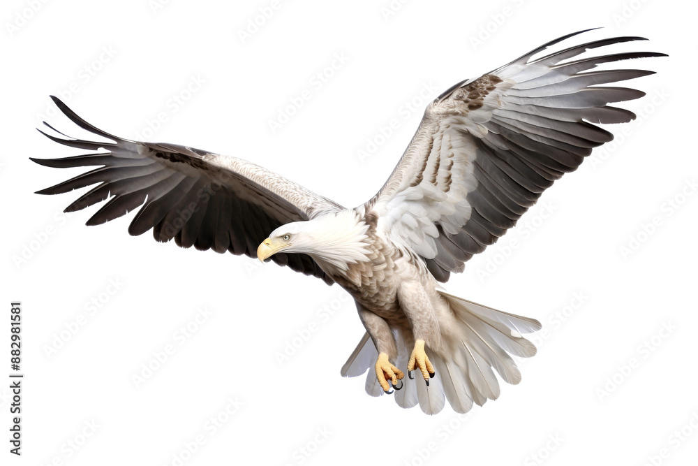 Obraz premium eagle flying isolated on white