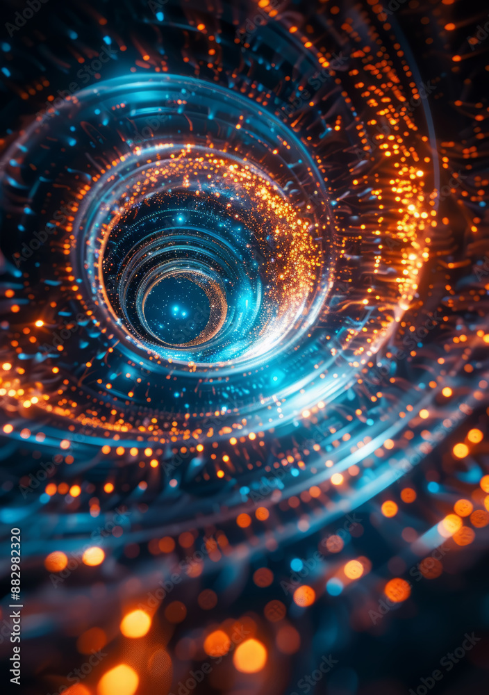 Conceptual cluster, a swirling vortex of data streams merging into a central core of interconnected nodes. Conceptual cluster, a swirling vortex of data streams merging into a central core of interconnected nodes.