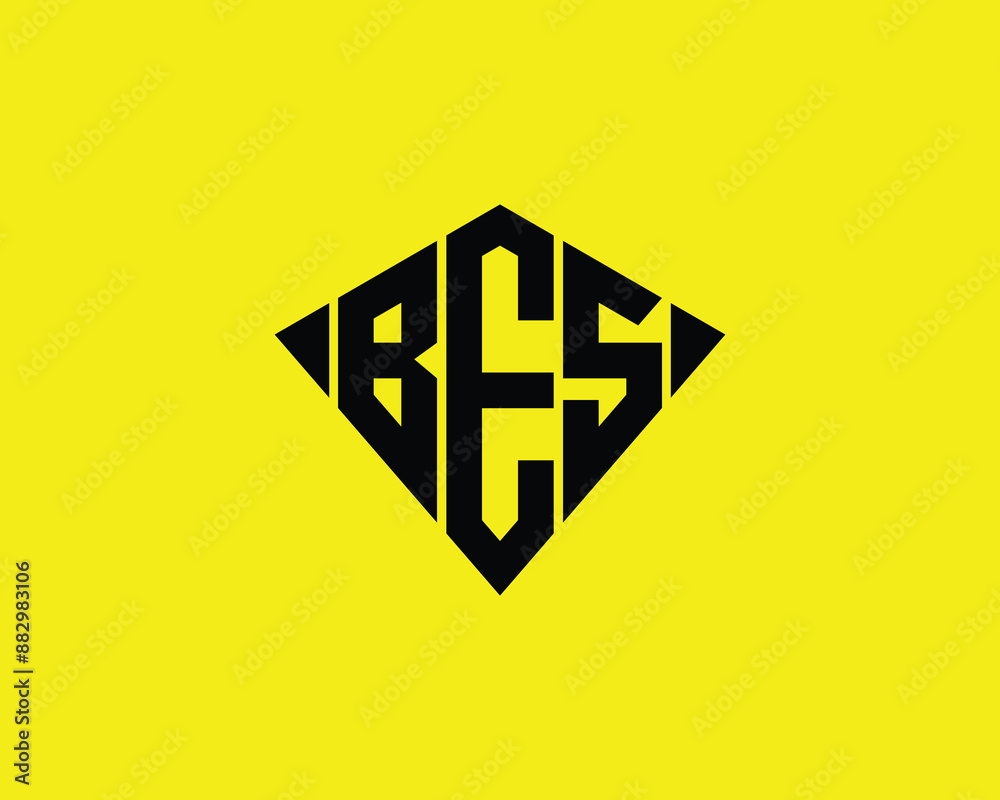 BES logo design vector template. BES letter logo design. BES logo design vector template. BES letter logo design.