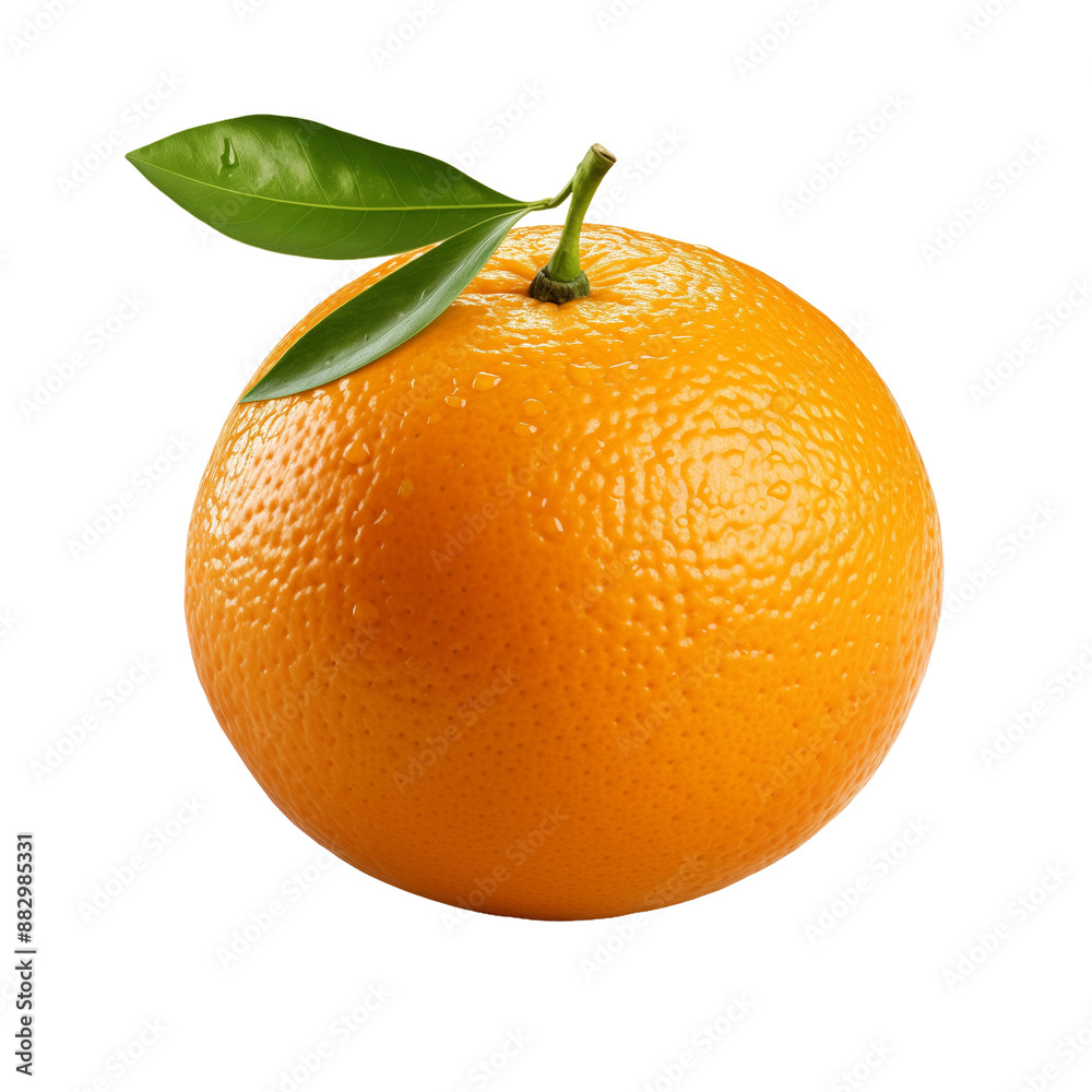 Whole fresh orange with leaves isolated on a transparent background. Concept of citrus fruit and healthy eating. Whole fresh orange with leaves isolated on a transparent background. Concept of citrus fruit and healthy eating.