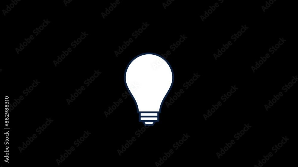 Loading Light Bulb Animation with transparent background Loading Light Bulb Animation with transparent background