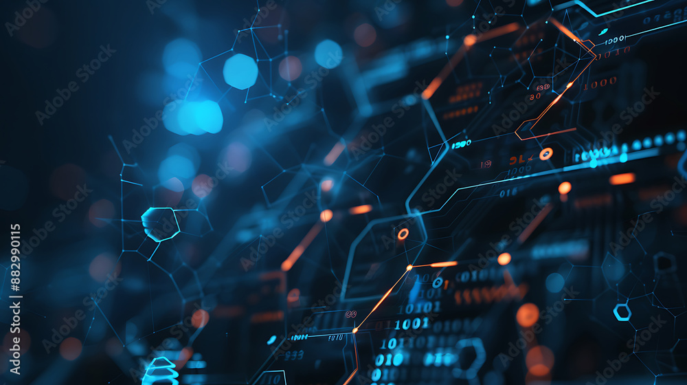 Obraz premium technology background