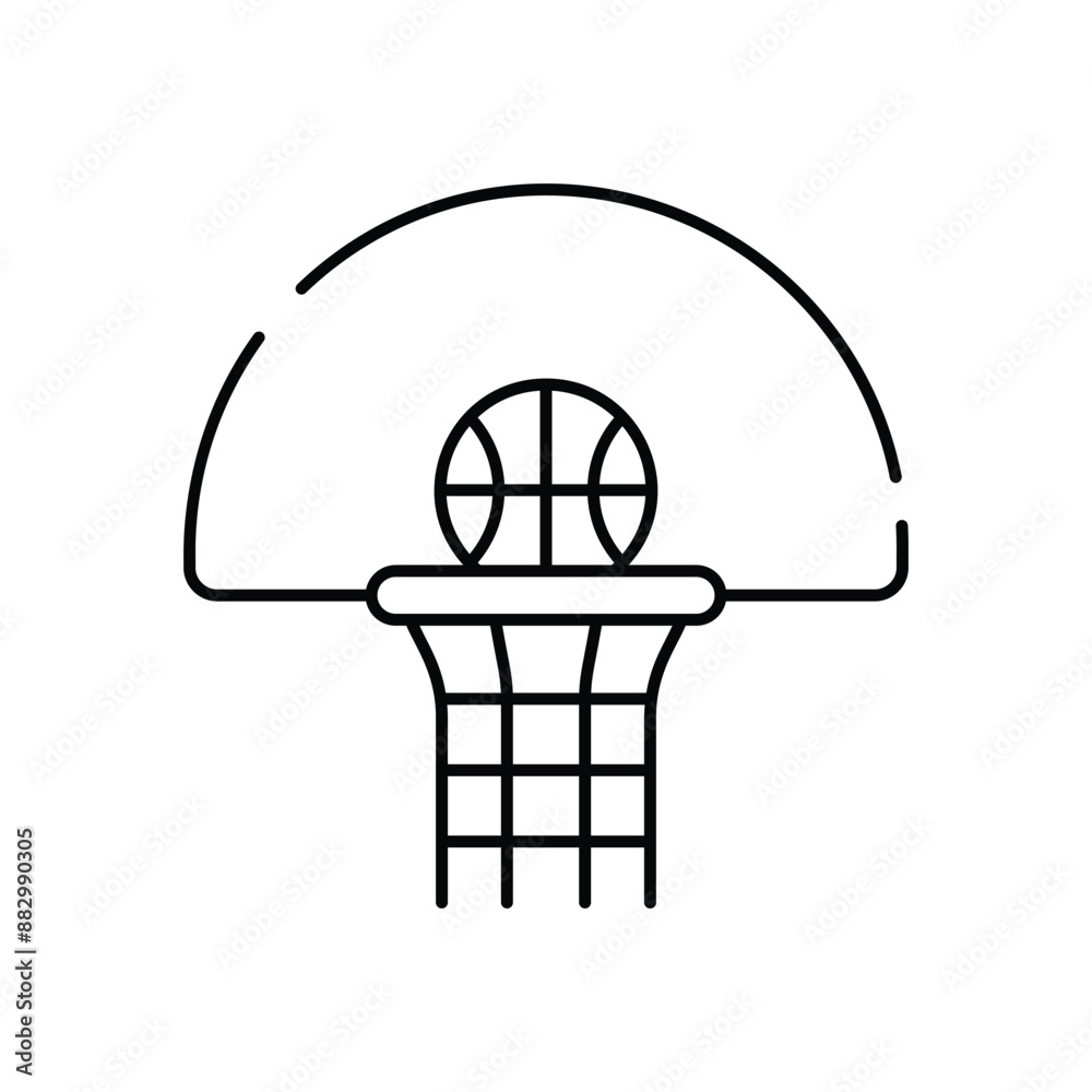 Basket Ball Hoop vector icon Basket Ball Hoop vector icon