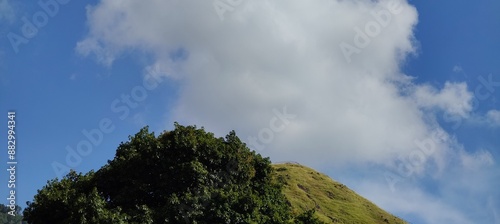 clouds over the mountain